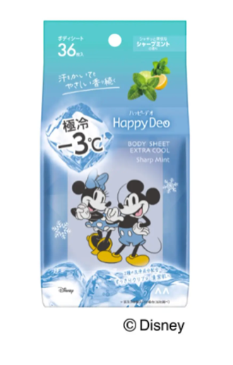 マンダム ハッピーデオ ボディシート 極冷 シャープミント マンダム