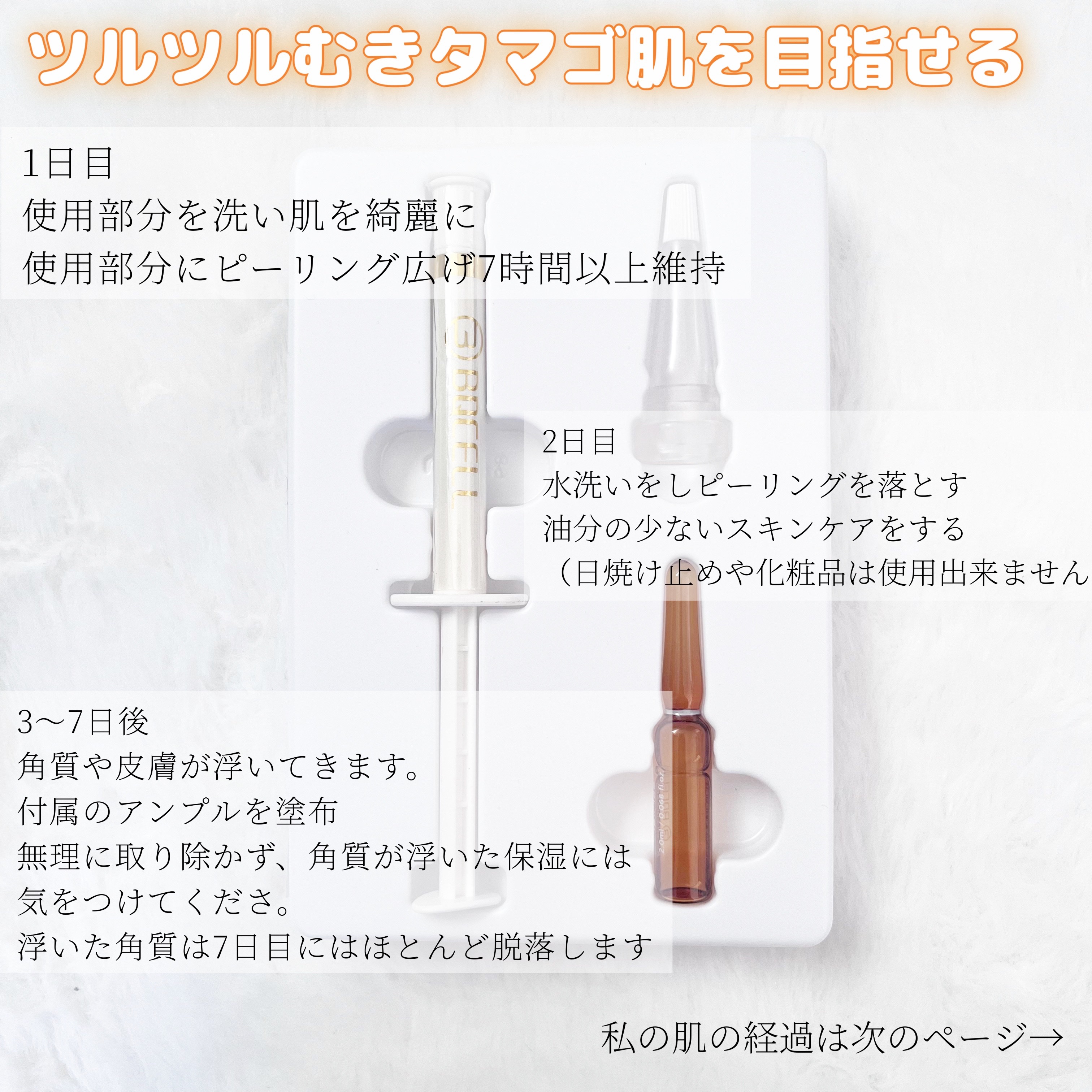 ダーマスキンピーリング/BQCELL/その他キットセットを使ったクチコミ（2枚目）