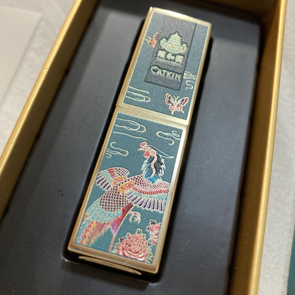 頤和園 コラボ 彫刻口紅/CATKIN/口紅を使ったクチコミ（3枚目）