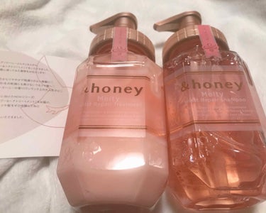 &honey Melty モイストリペア シャンプー1.0／モイストリペア ヘアトリートメント2.0/&honey/シャンプー・コンディショナーを使ったクチコミ（1枚目）