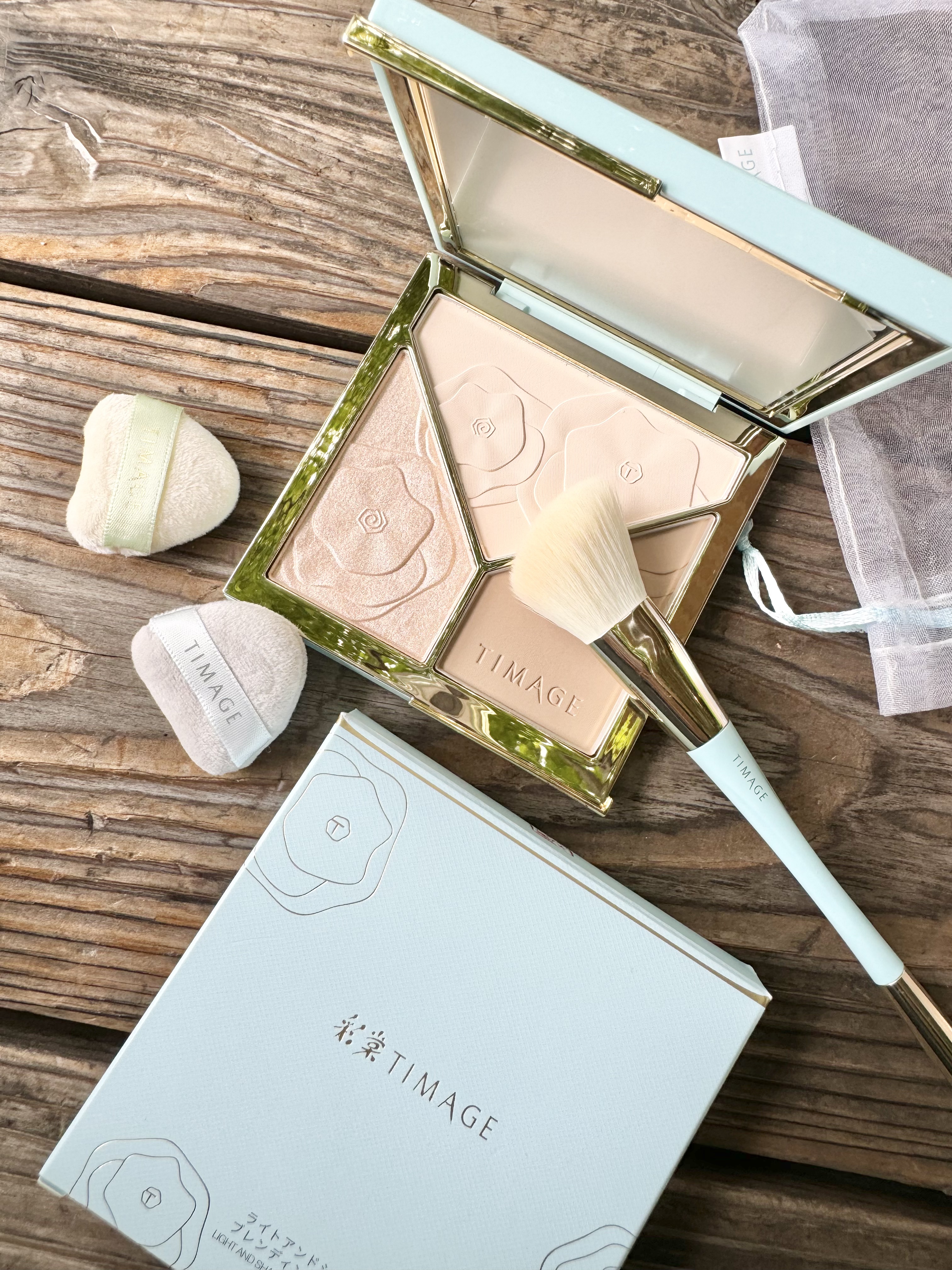 ハイライトシェーディングパレット/TIMAGE/パウダーハイライトを使ったクチコミ（1枚目）