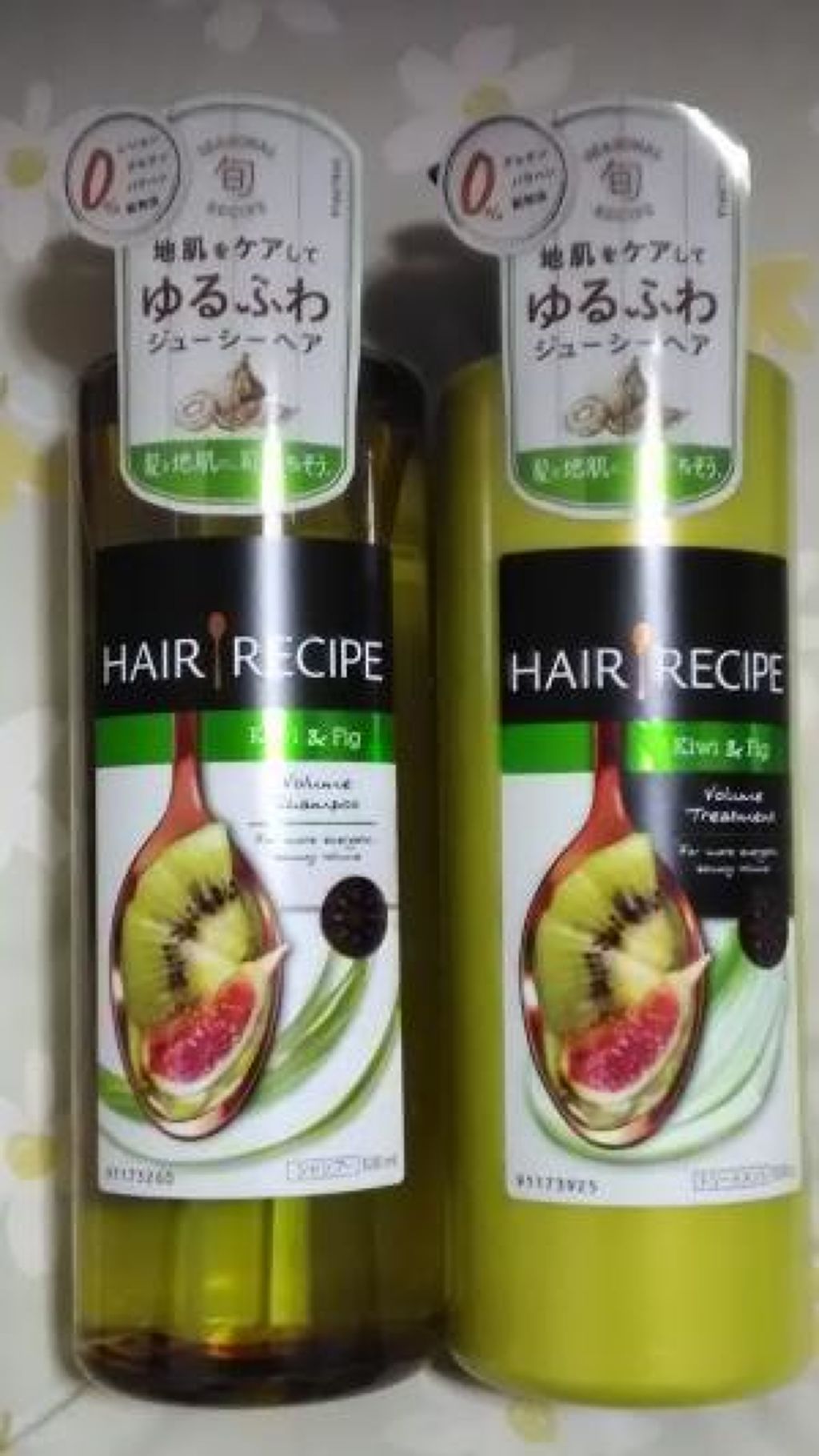 キウイ エンパワー ボリューム レシピ シャンプー／トリートメント/HAIR RECIPE/市販シャンプーを使ったクチコミ（1枚目）