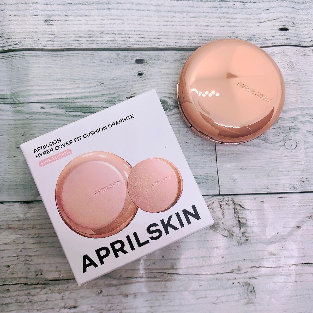 ハイパーカバーフィットクッション グラファイト/APRILSKIN/クッションファンデーションを使ったクチコミ(2枚目)