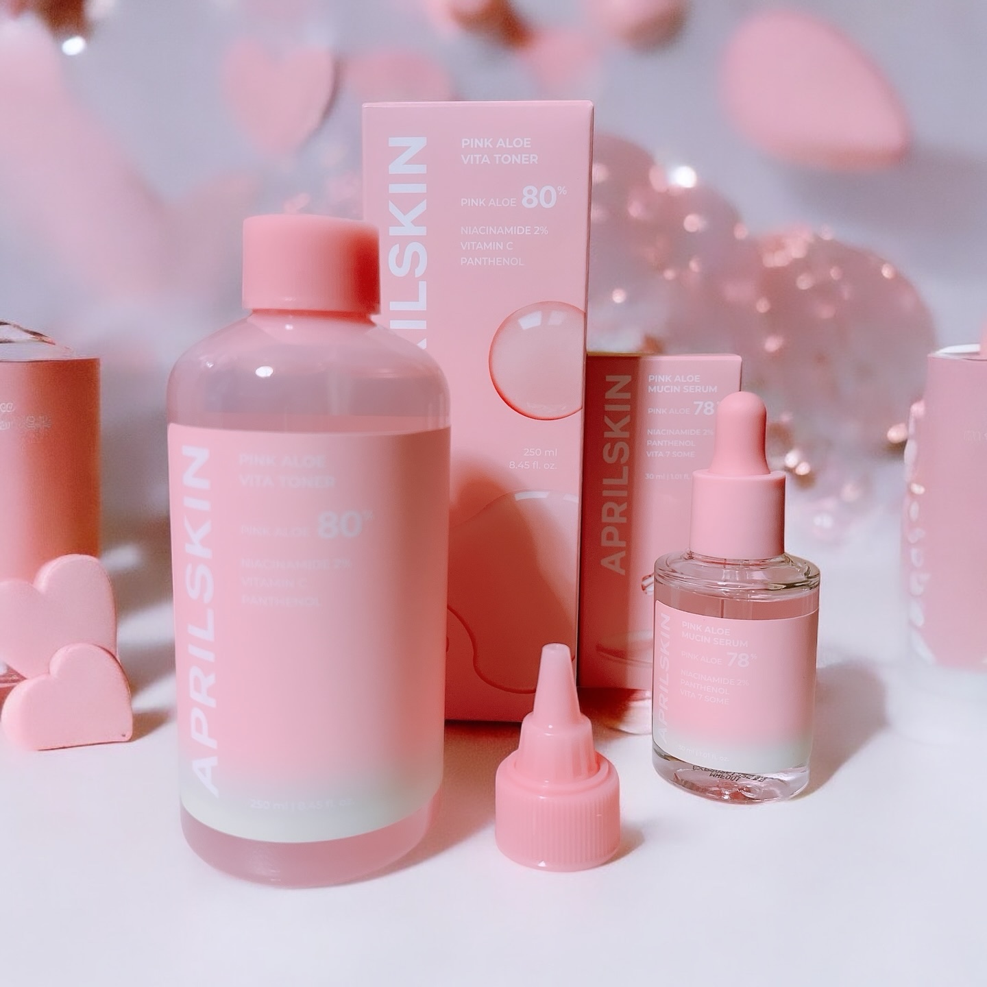 ピンクアロエビタトナー/APRILSKIN/化粧水を使ったクチコミ（1枚目）