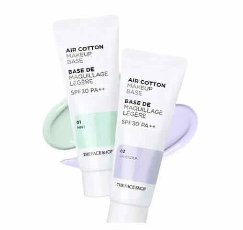 エアコットンメイクアップべース /THE FACE SHOP/化粧下地を使ったクチコミ（1枚目）