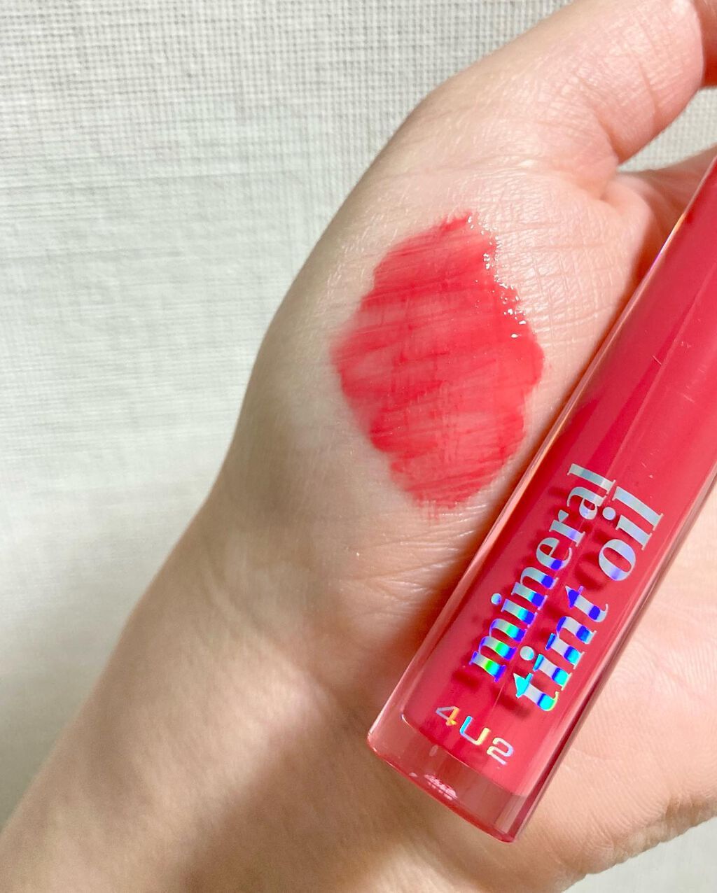 ミネラルティントオイル/4U2/リップティントを使ったクチコミ(3枚目)