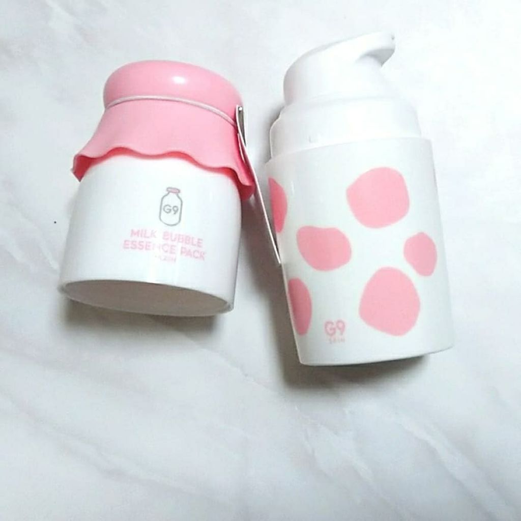 MILK BUBBLE ESSENCE PACK #PLAIN/G9SKIN/美容液を使ったクチコミ(3枚目)