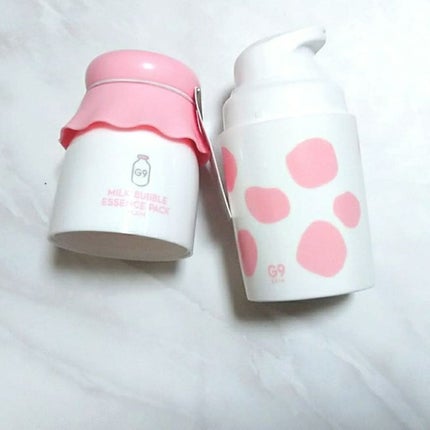 MILK BUBBLE ESSENCE PACK #PLAIN/G9SKIN/美容液を使ったクチコミ(3枚目)