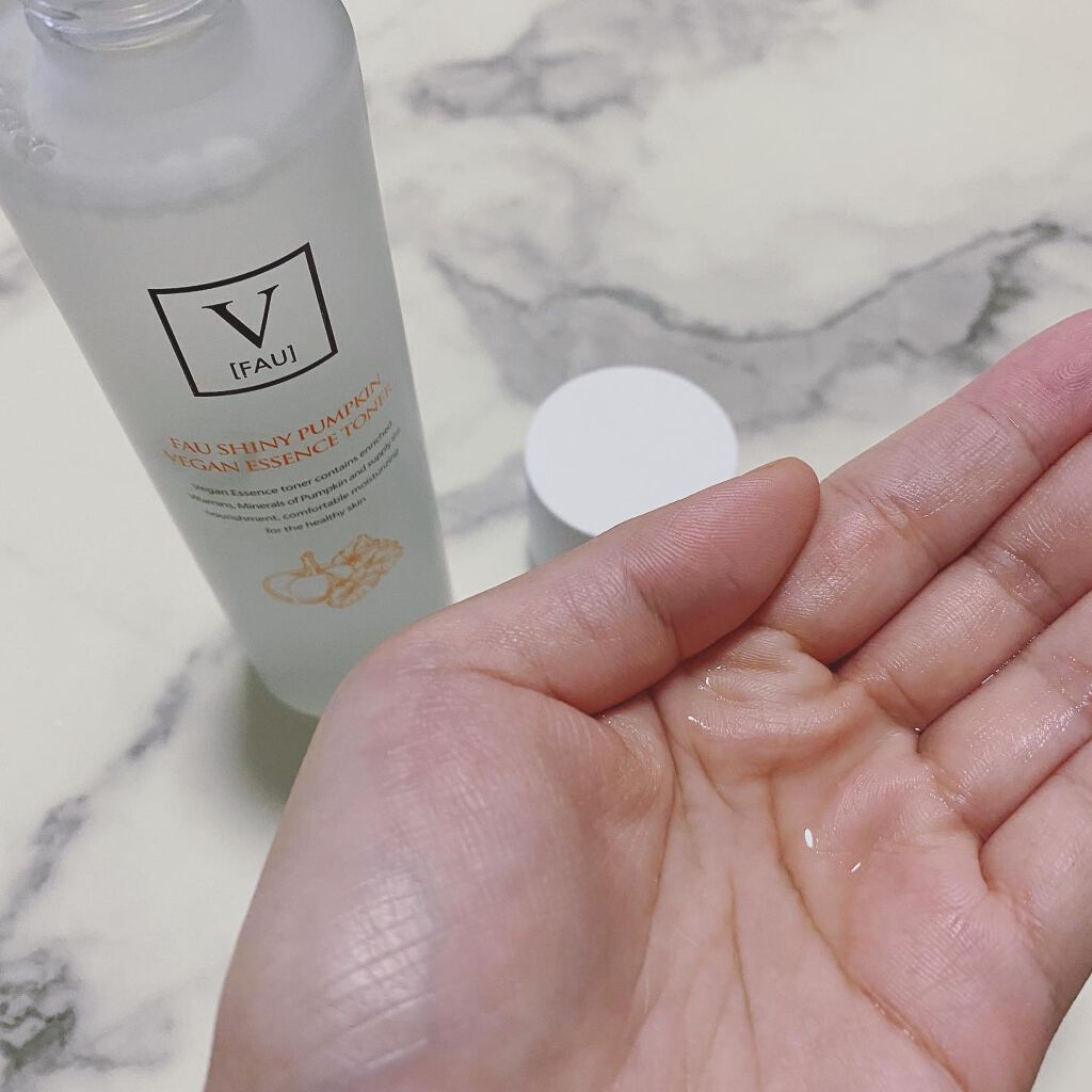 シャイニーパンプキンビーガンエッセンストナー150ml/FAU/化粧水を使ったクチコミ（2枚目）
