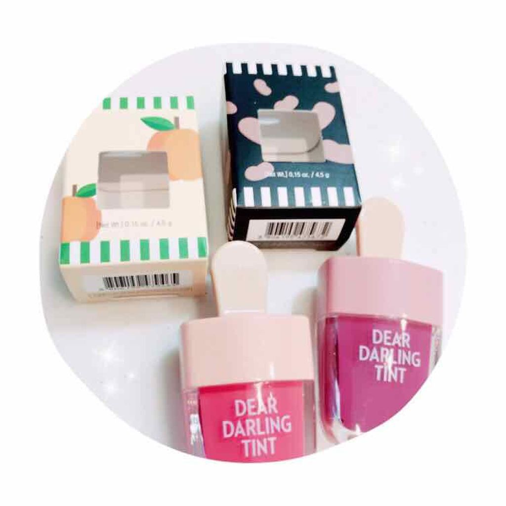 ディアダーリン ウォータージェルティント (アイスティント)/ETUDE/口紅を使ったクチコミ(1枚目)