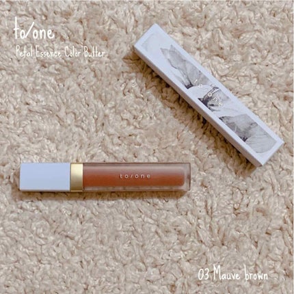 トーン ペタル エッセンス カラー バター/to/one/リップグロスを使ったクチコミ(1枚目)