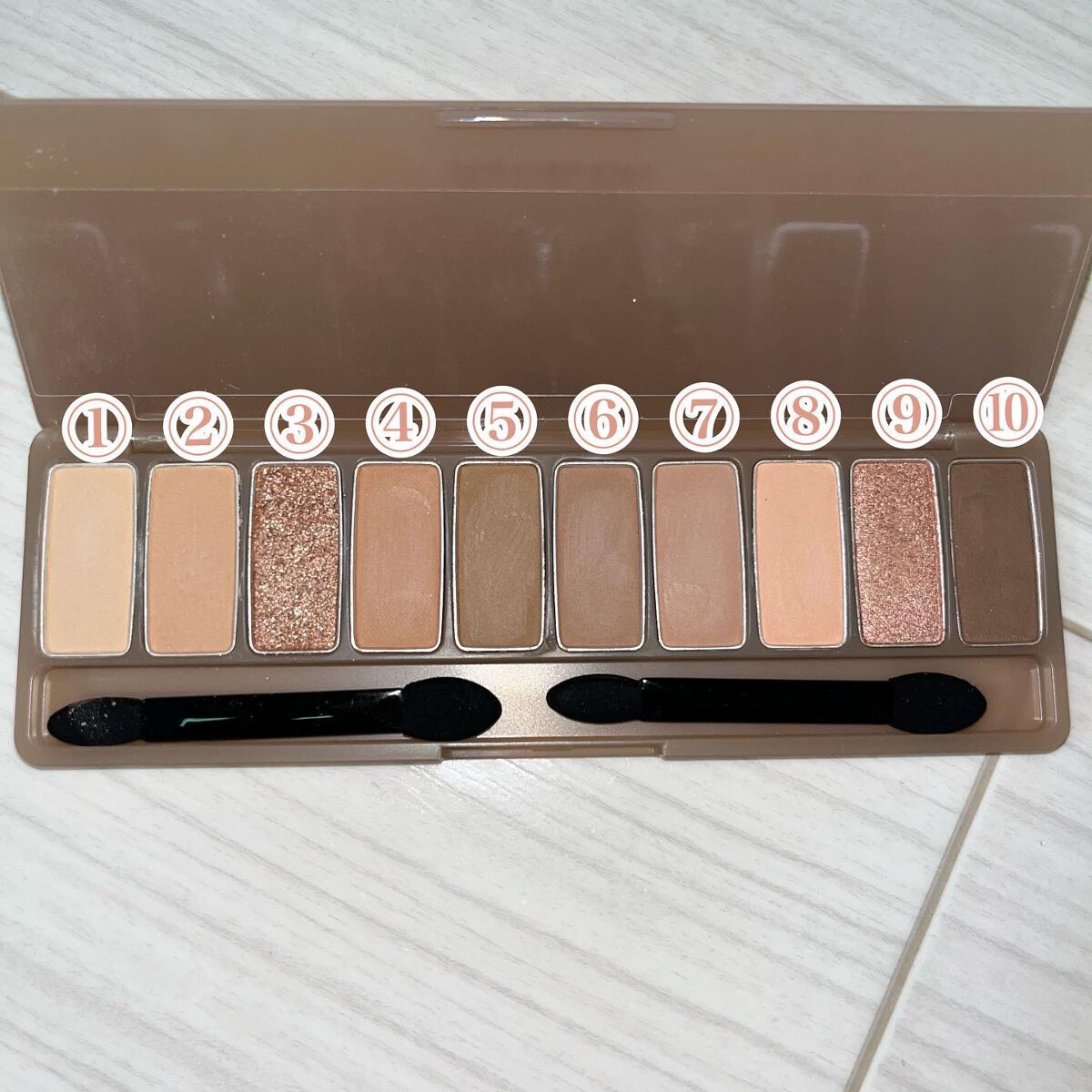 プレイカラー アイシャドウ/ETUDE/アイシャドウパレットを使ったクチコミ（3枚目）