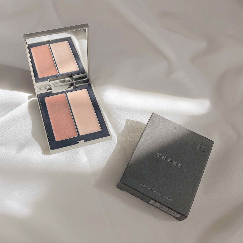 THREE シマリング グロー デュオ/THREE/クリームハイライトを使ったクチコミ（1枚目）