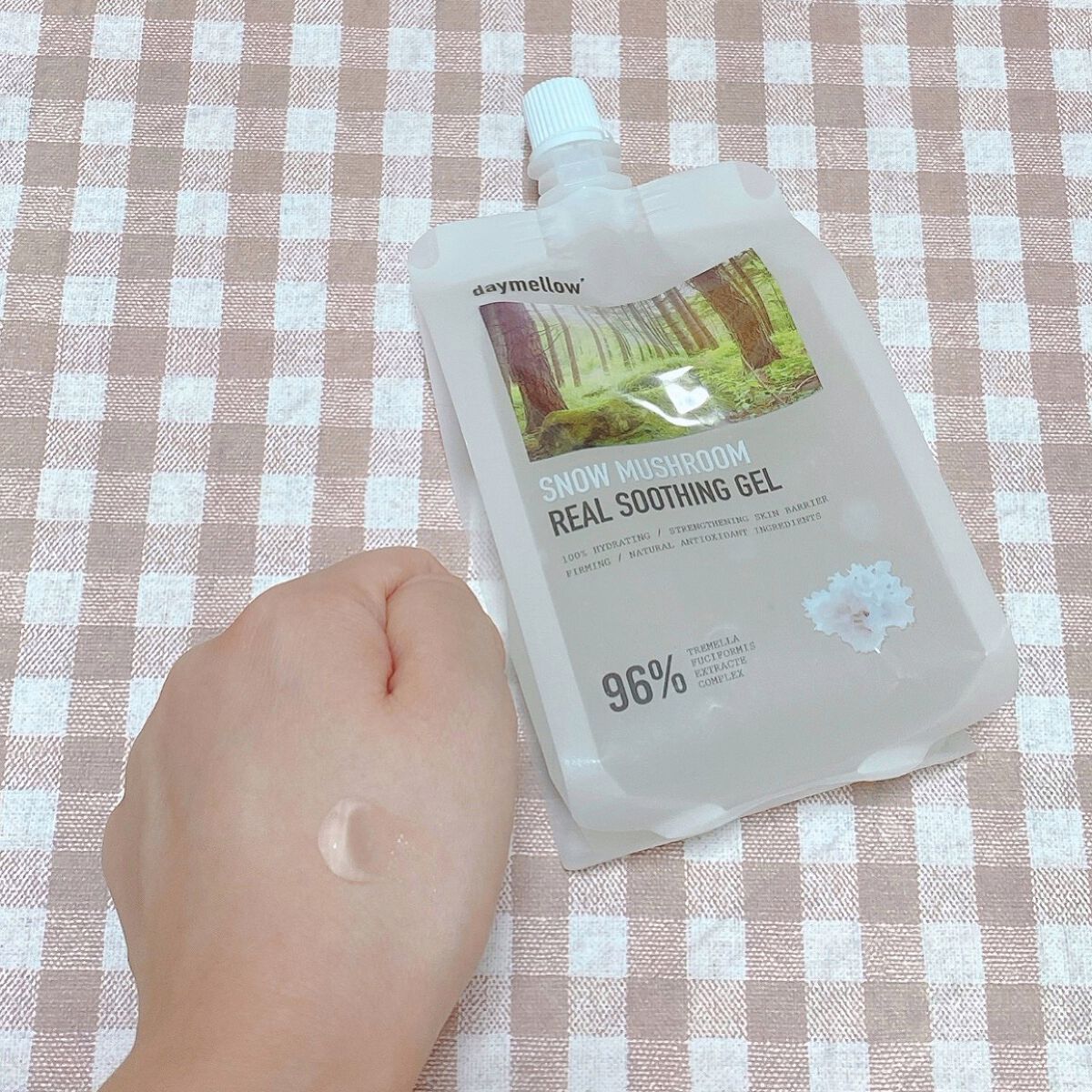 スノーマッシュルームリアルスージングジェル/daymellow’/ボディローションを使ったクチコミ（2枚目）