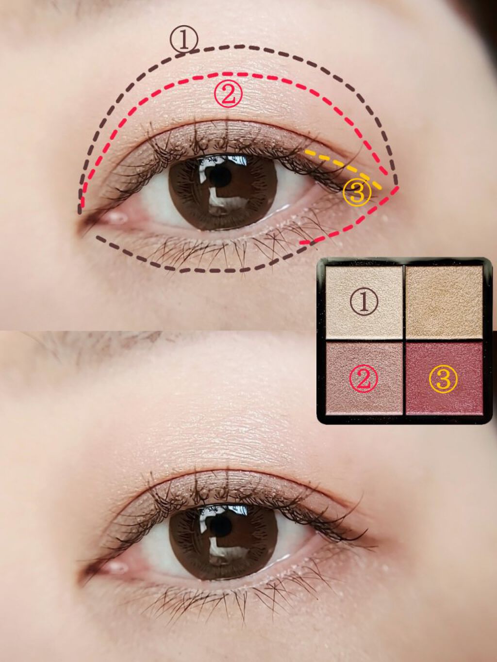 リアルクローズシャドウ CS13 ラッフルモーヴ/excel/アイシャドウパレットを使ったクチコミ（3枚目）