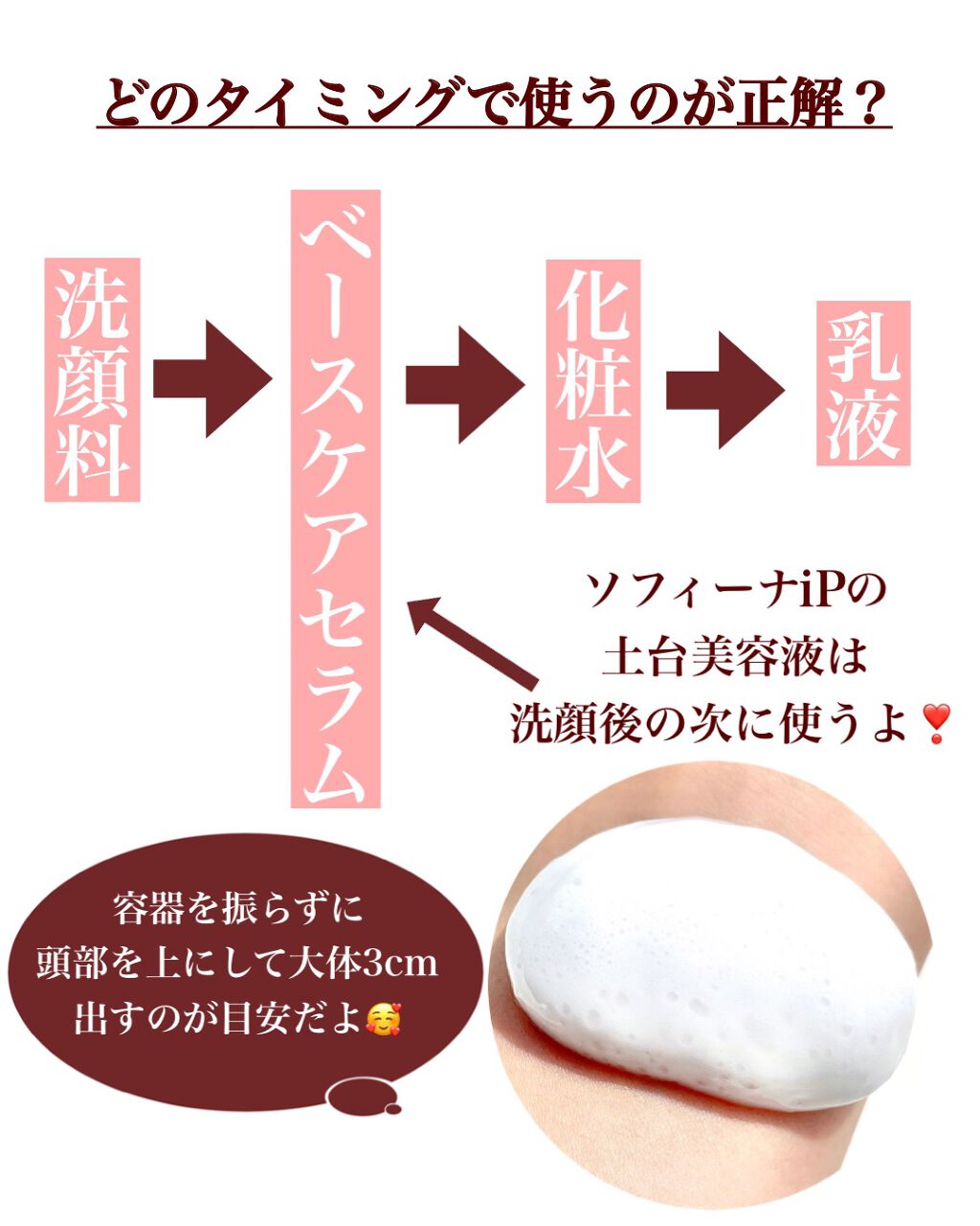 ベースケア セラム＜土台美容液＞/SOFINA iP/美容液を使ったクチコミ（3枚目）