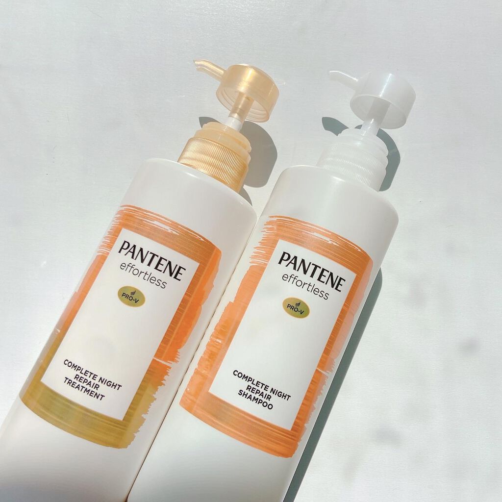 パンテーン エフォートレス コンプリートナイト リペアー シャンプー/トリートメント/パンテーン/市販シャンプーを使ったクチコミ(1枚目)