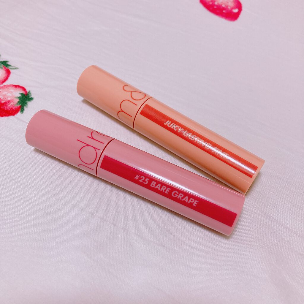 ジューシーラスティングティント/rom&nd/リップティントを使ったクチコミ（1枚目）