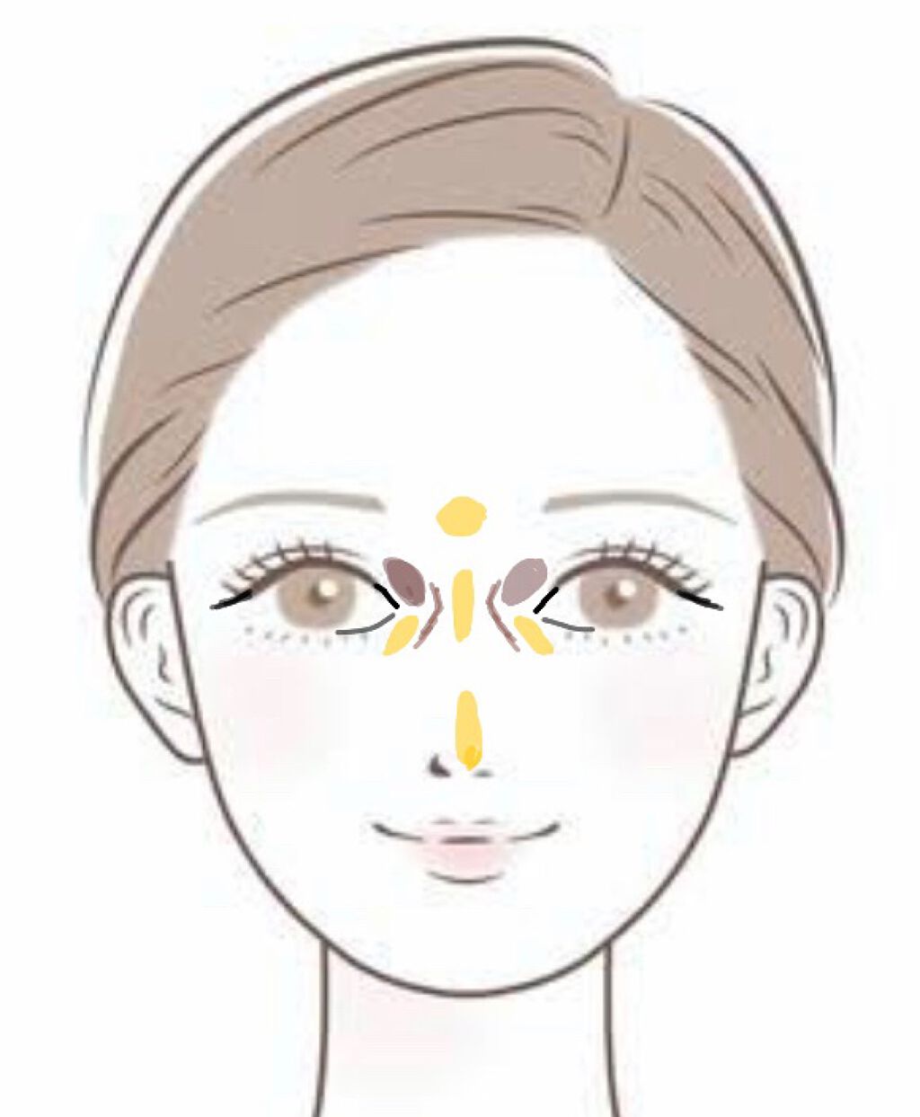 バンビ on LIPS 「離れ目さん、鼻根がない方必見❗️❗️❗️鼻が高く見えるシェーデ..」(1枚目)