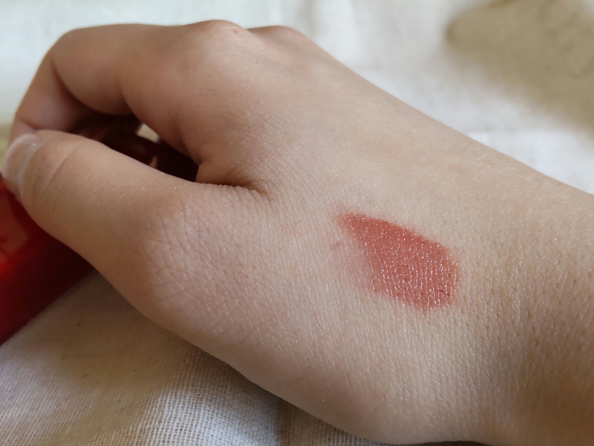 APPLE YOU グレーズフィルムルージュ #525 完熟メープル/Joocyee/口紅を使ったクチコミ（3枚目）