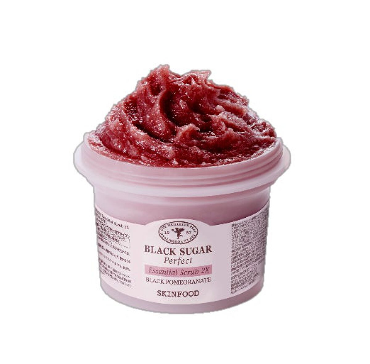 SKINFOOD ブラックシュガー パーフェクト エッセンシャルスクラブ 2X 黒ザクロ