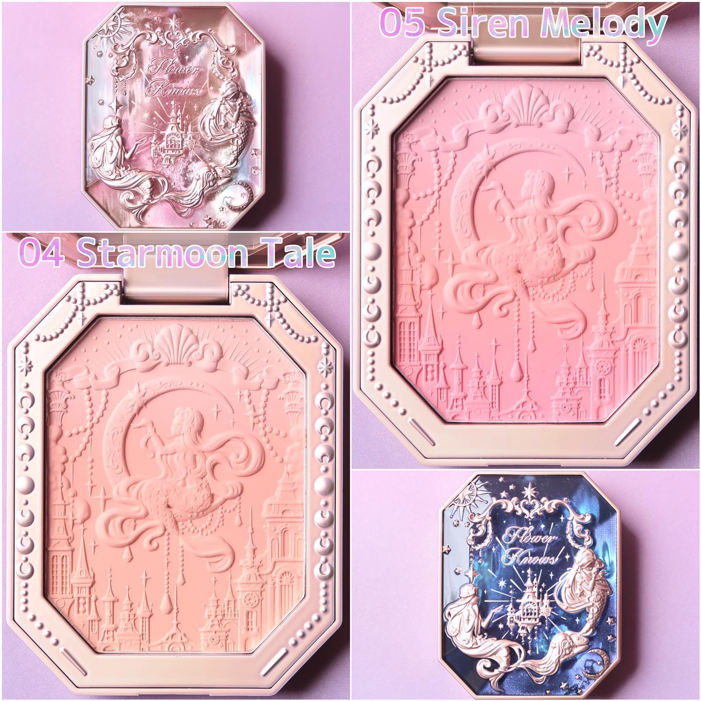 月光人魚 ジュエリーチークブラッシュ/FlowerKnows/パウダーチークを使ったクチコミ（3枚目）