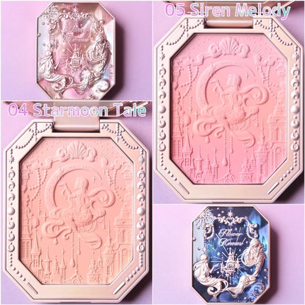 月光人魚 ジュエリーチークブラッシュ 05:Siren Melody /FlowerKnows/パウダーチークを使ったクチコミ(3枚目)