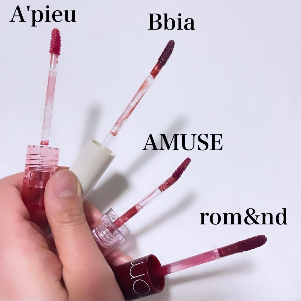 ジューシーラスティングティント/rom&nd/リップティントを使ったクチコミ(3枚目)