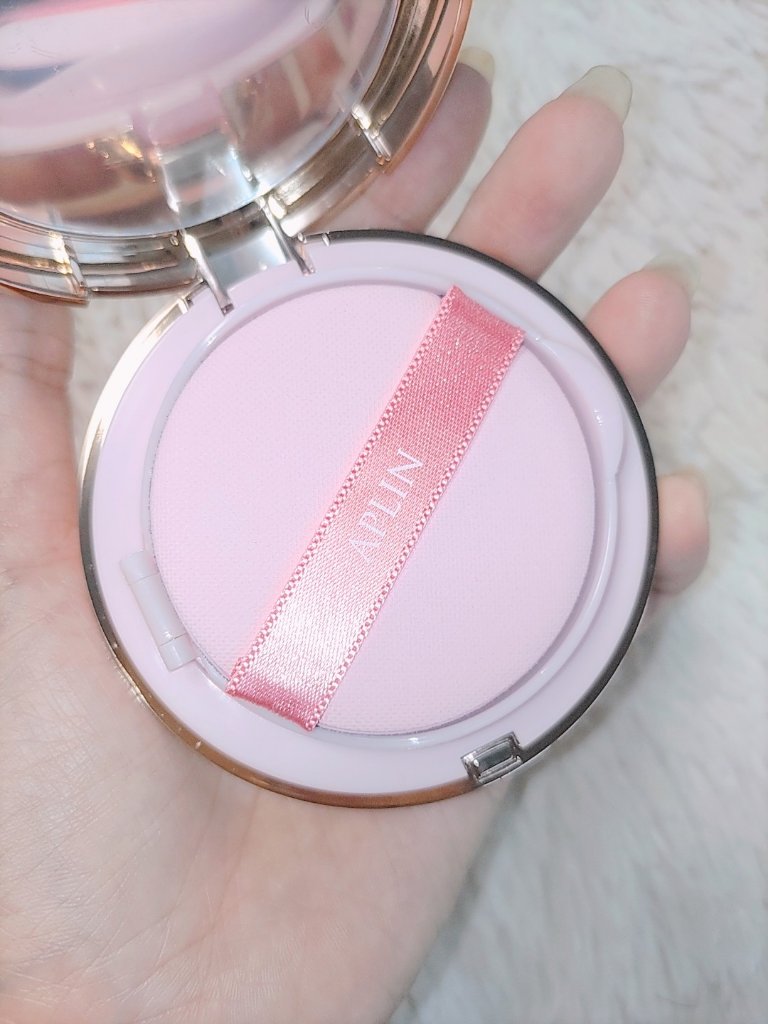 ピンクティーツリーカバークッション/APLIN/クッションファンデーションを使ったクチコミ（3枚目）