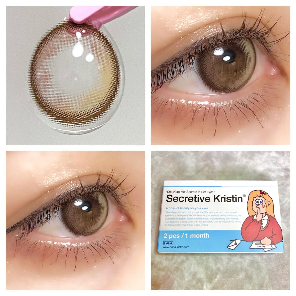 Secretive Kristen/Hapa kristin/カラーコンタクトレンズを使ったクチコミ（1枚目）