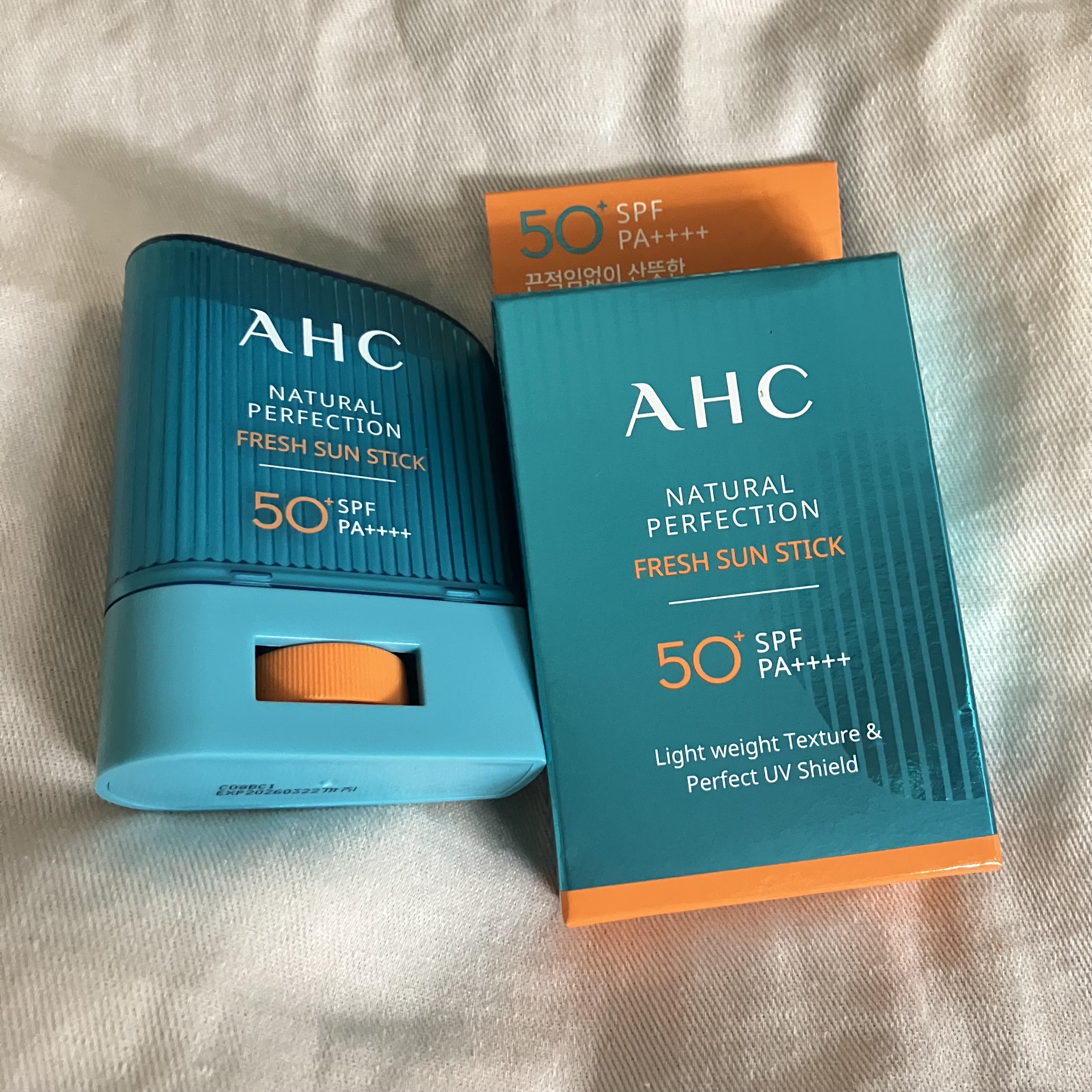  ナチュラルパーフェクションフレッシュサンスティック/AHC/日焼け止めスティックを使ったクチコミ（1枚目）