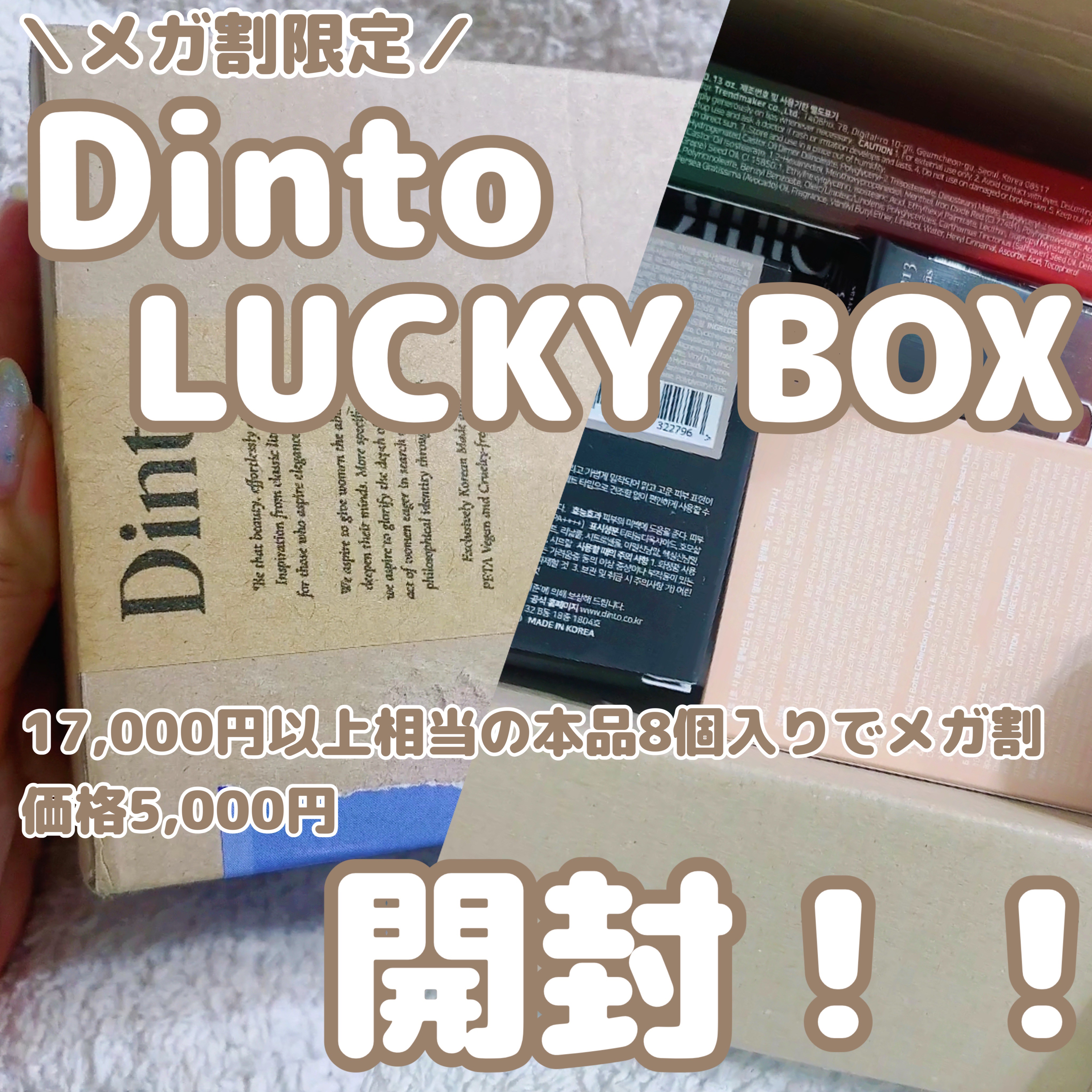ラッキーボックス/Dinto/メイクアップキットを使ったクチコミ（1枚目）