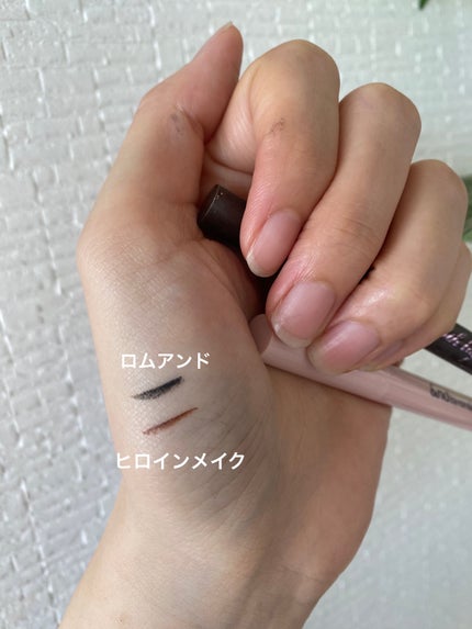 メロウドローアイライナー/&nd by rom&nd/リキッドアイライナーを使ったクチコミ(2枚目)