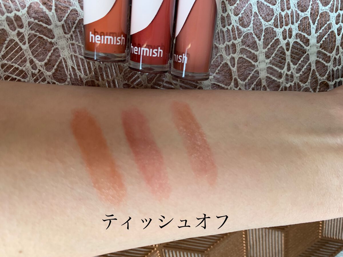 デイリズム リップグロス 02 シアーレッド/heimish/リップグロスを使ったクチコミ（3枚目）