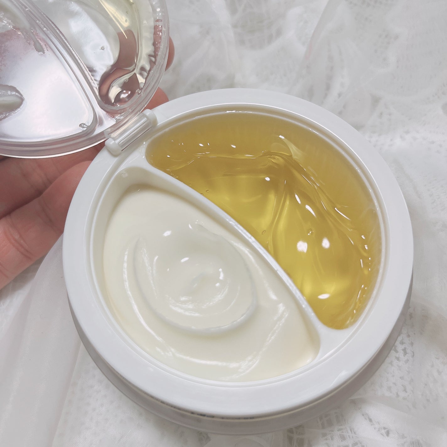 ホワイトトリュフダブルセラムアンドクリーム/ダルバ/フェイスクリームを使ったクチコミ(5枚目)