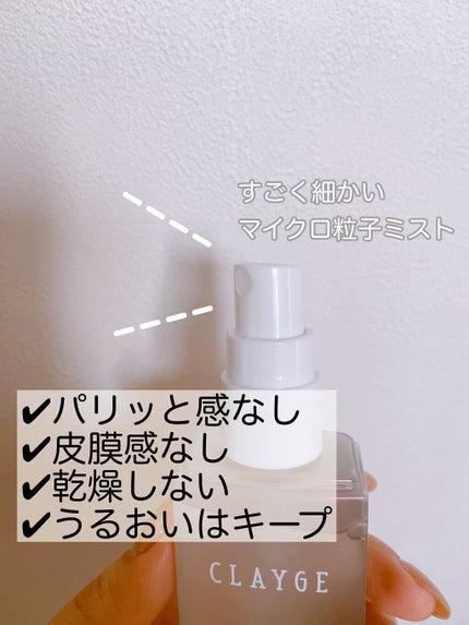 メイクアップフィクサー/CLAYGE/フィックスミストを使ったクチコミ(5枚目)