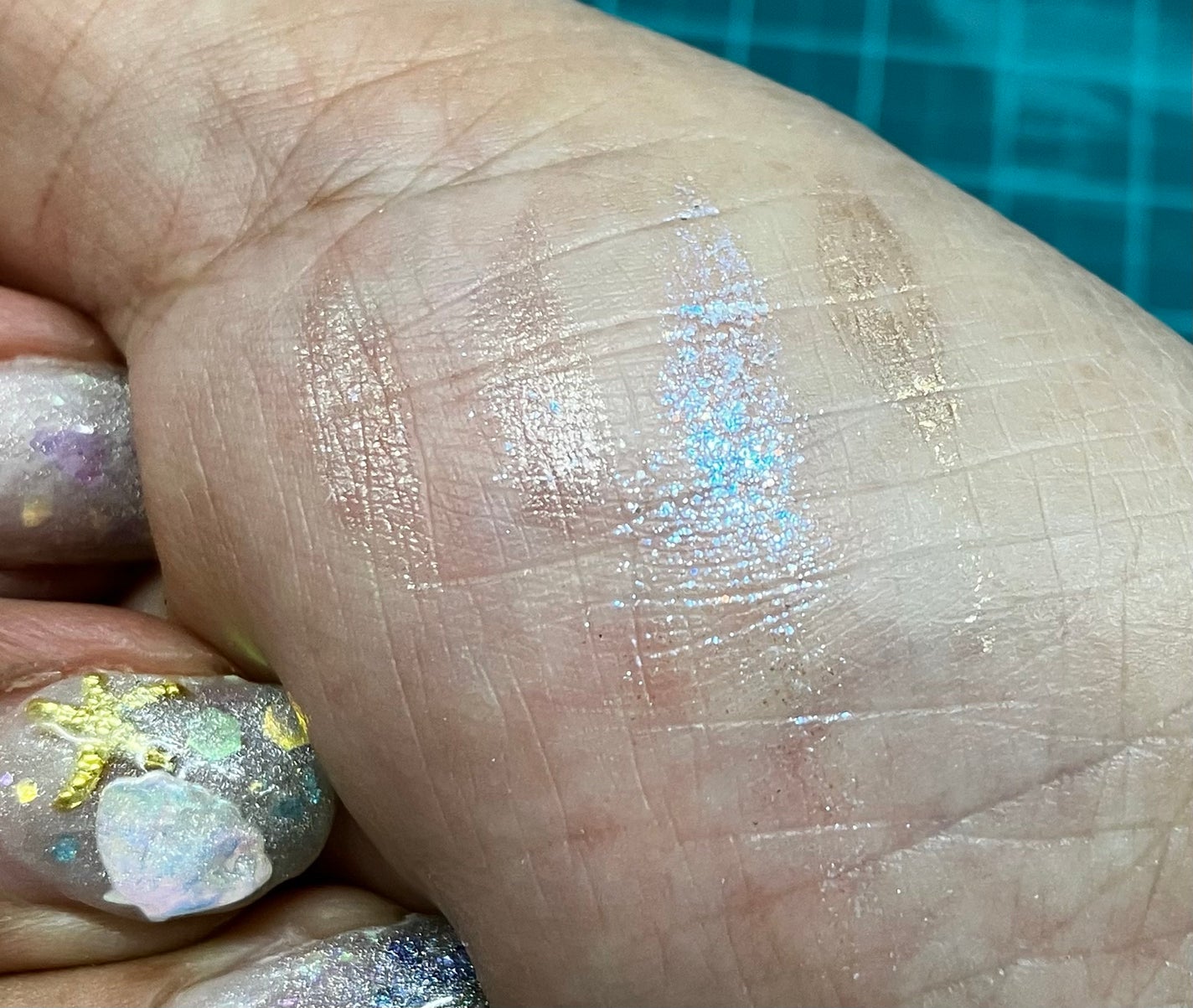 ダイヤモンドシリーズ 星空リキッドアイシャドウ/ZEESEA/リキッドアイシャドウを使ったクチコミ(5枚目)