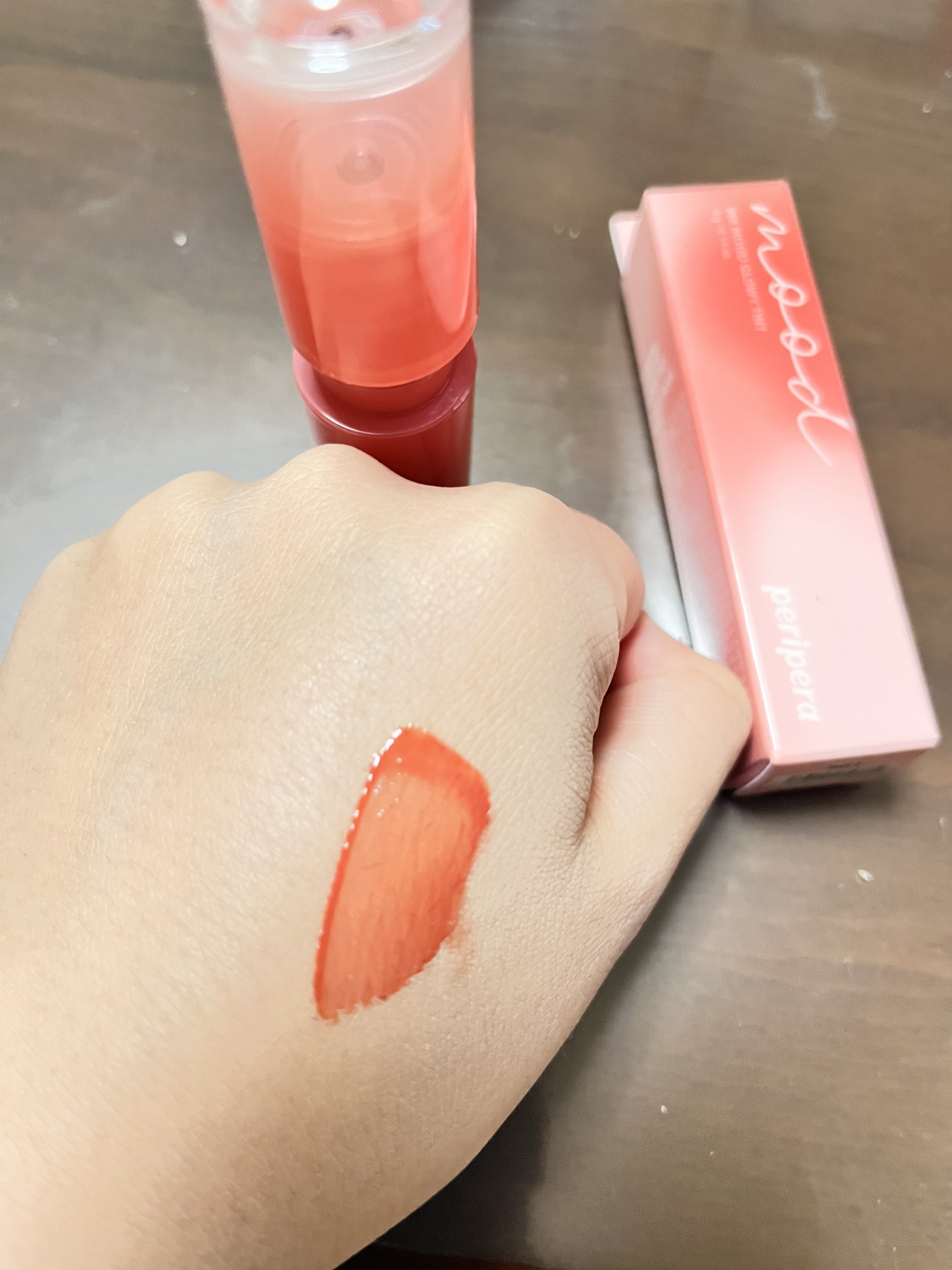 ペリペラ インク ムード グロイ ティント/PERIPERA/リップティントを使ったクチコミ（2枚目）