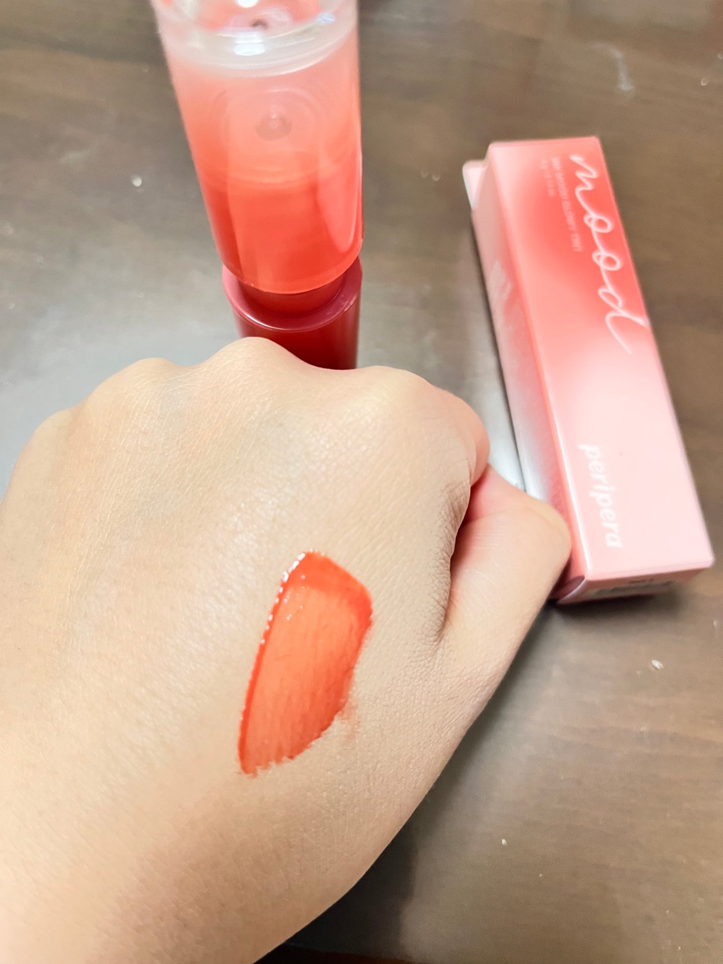 ペリペラ インク ムード グロイ ティント/PERIPERA/リップティントを使ったクチコミ(2枚目)