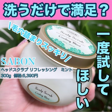 ヘッドスクラブ リフレッシング(ミント)/SABON/頭皮ケアを使ったクチコミ（1枚目）