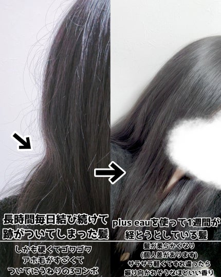 メロウシャンプー/メロウトリートメント/plus eau/市販シャンプーを使ったクチコミ(6枚目)