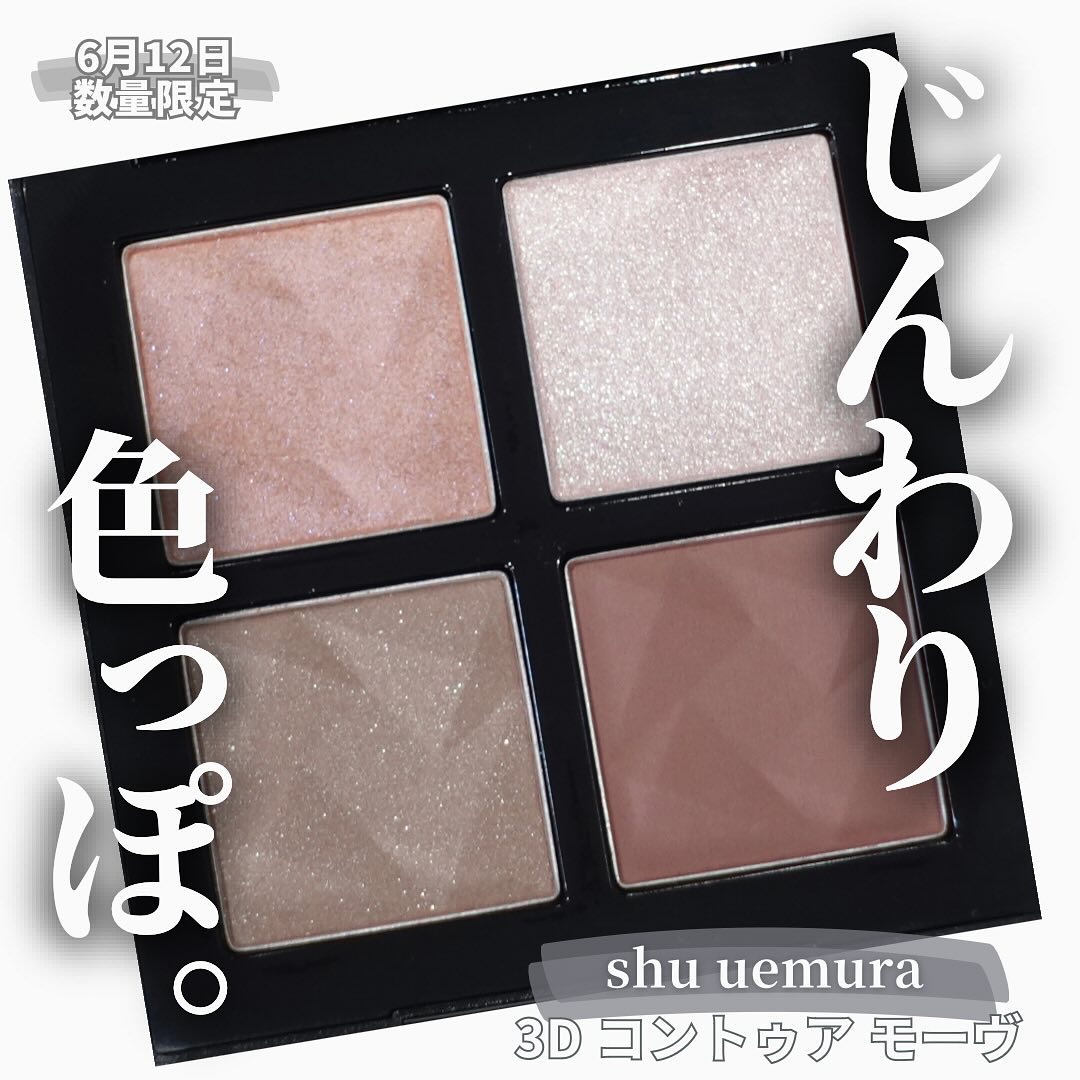 アイスカルプト 3D コントゥア モーヴ/shu uemura/アイシャドウパレットを使ったクチコミ（1枚目）