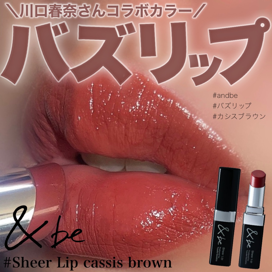 ＆be シアーリップ/＆be/口紅を使ったクチコミ（1枚目）
