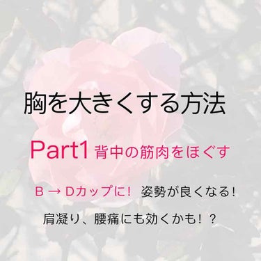 #初投稿 
胸を大きくする方法！！！(自己流)

胸関連の投稿が見つからないので不安しかないですが…もし何かあれば削除覚悟です…
それではスタート！↓↓↓

私はずっと胸が小さいことで悩んでました。周り