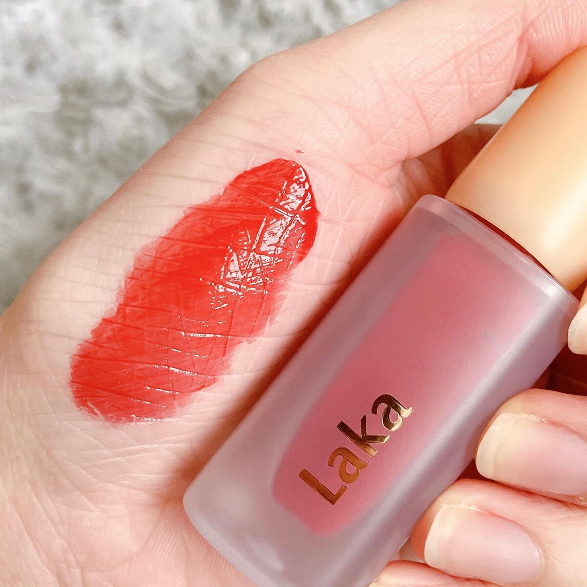 フルーティーグラムティント/Laka/リップティントを使ったクチコミ（3枚目）
