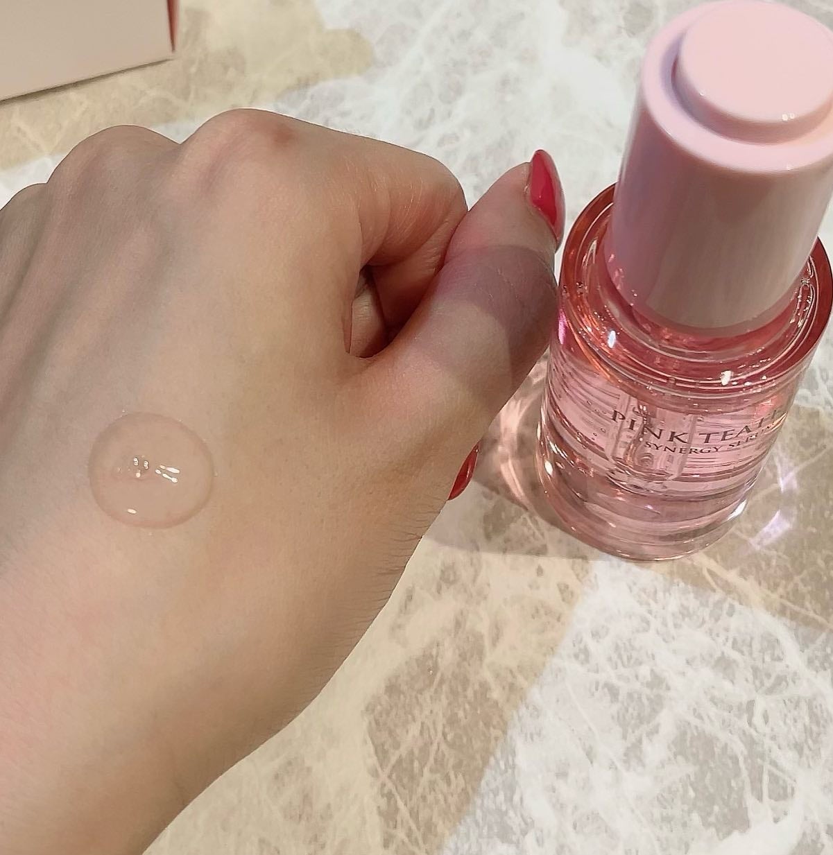 ピンクティーツリーシナジーセラム/APLIN/美容液を使ったクチコミ(4枚目)