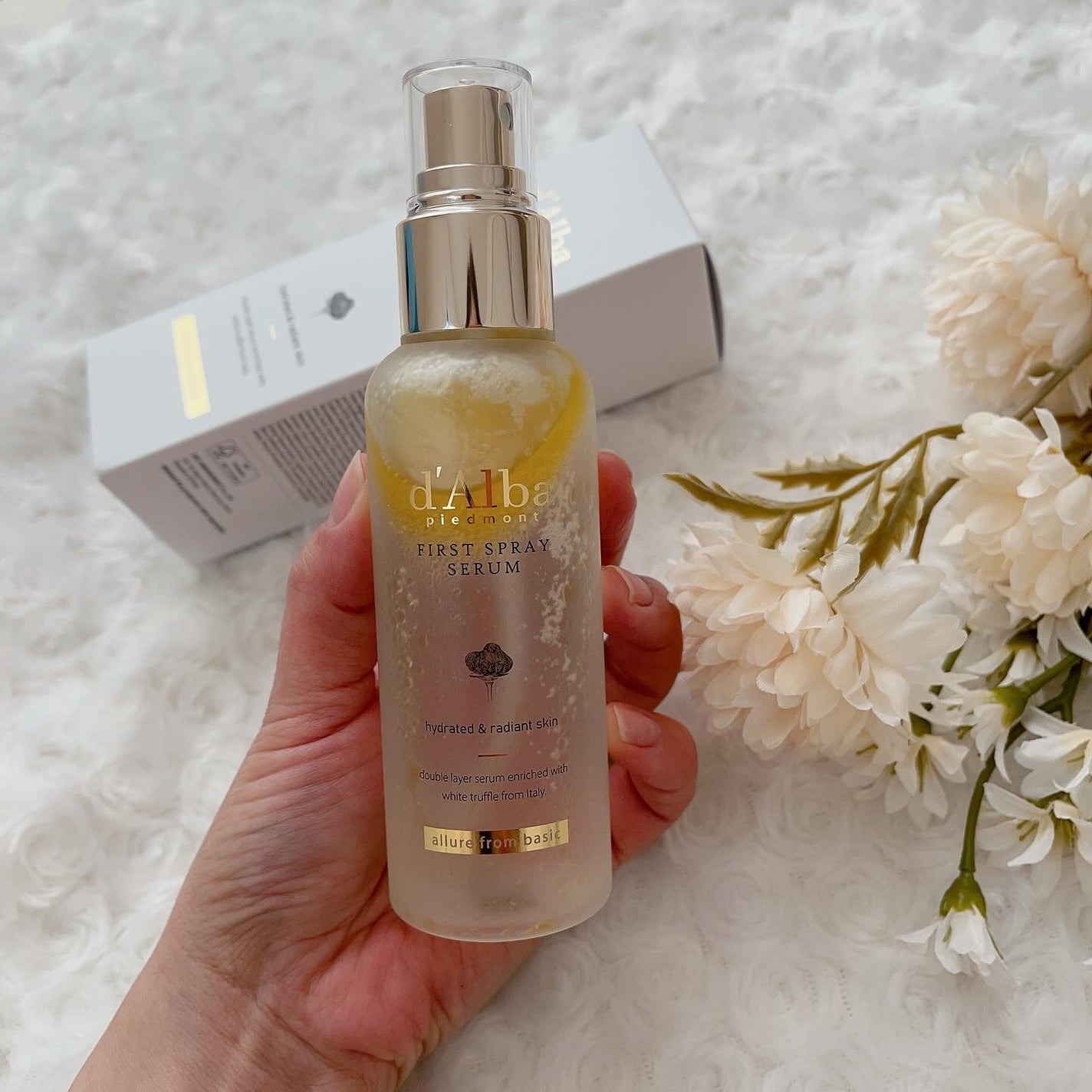 ダルバ ホワイトトリュフファーストスプレーセラム/ダルバ/ミスト状化粧水を使ったクチコミ(2枚目)