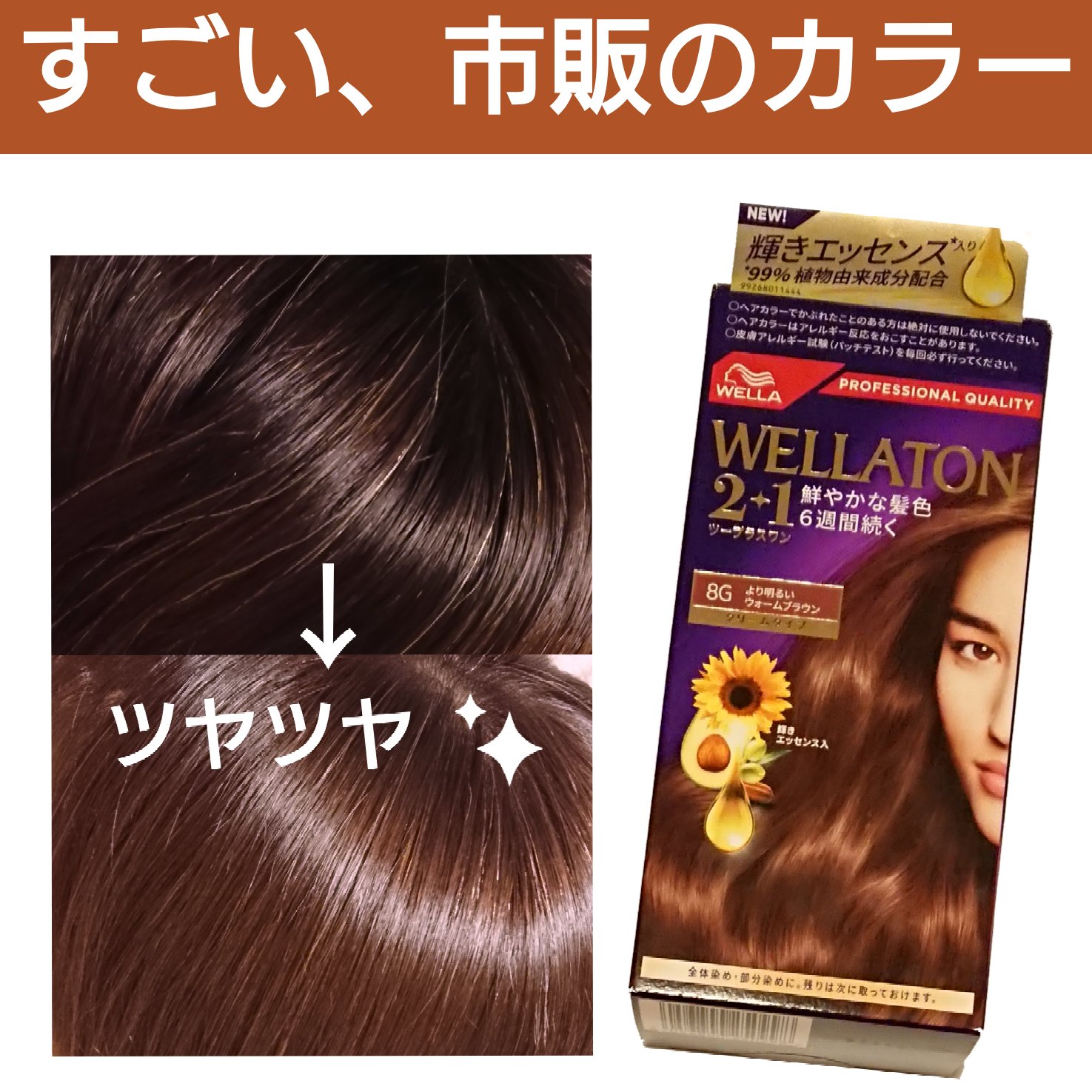 ウエラトーン ツープラスワン クリームタイプ 8G/ウエラ/ヘアカラーを使ったクチコミ（1枚目）