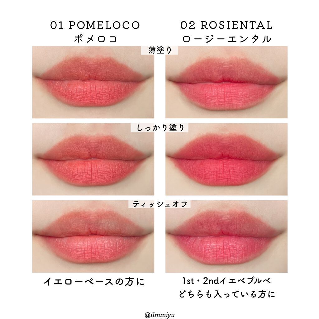 rom&nd ブラーファッジティント/rom&nd/リップティントを使ったクチコミ(5枚目)