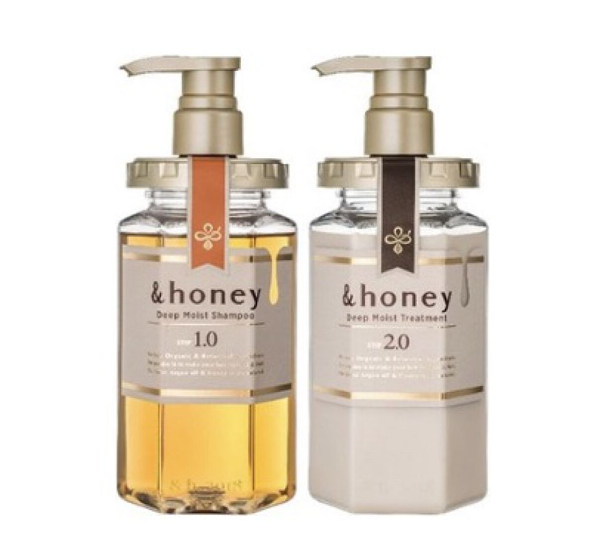 ディープモイスト シャンプー1.0／ヘアトリートメント2.0/&honey/市販シャンプーを使ったクチコミ（1枚目）